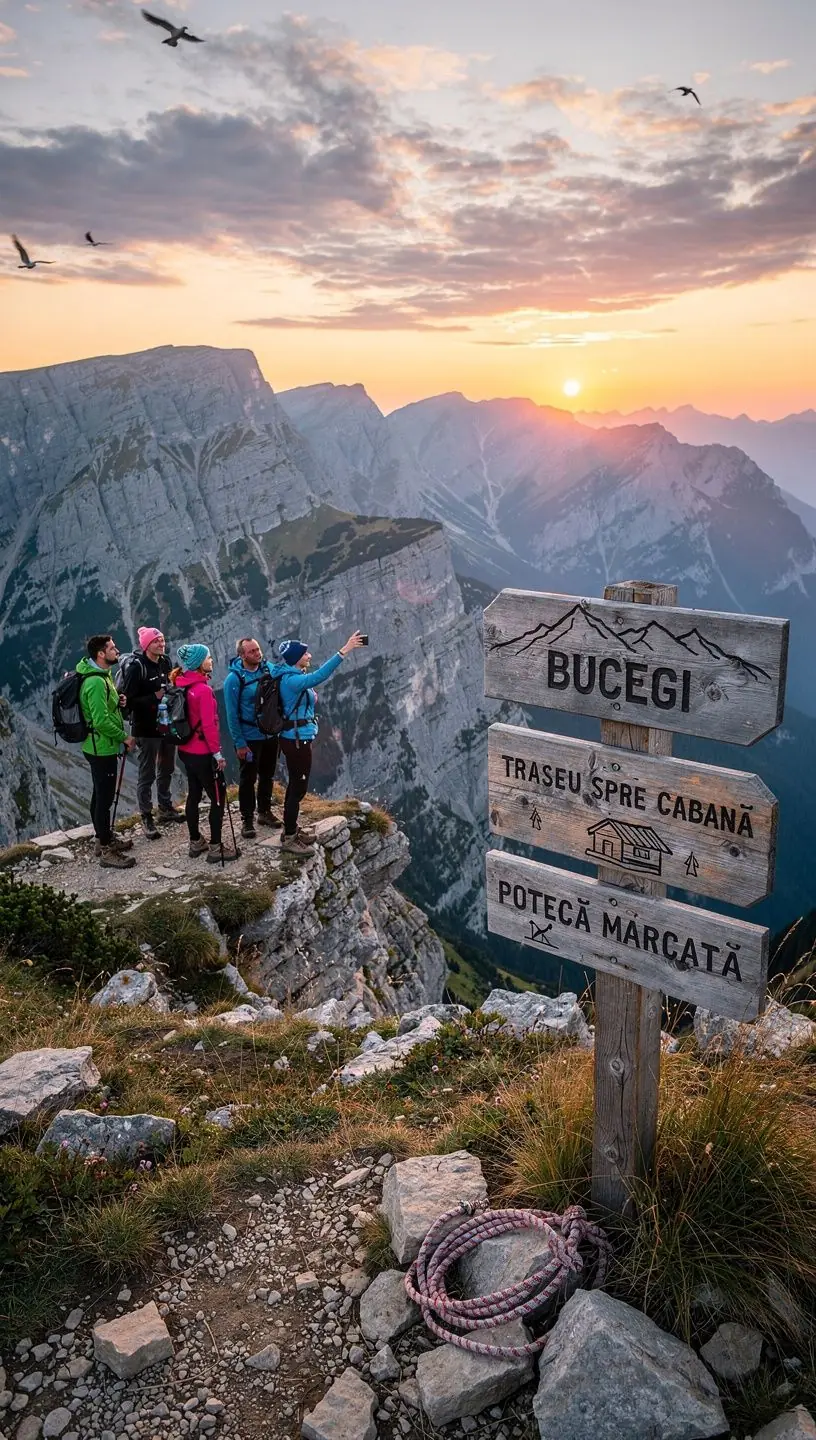 A breathtaking view of the Carpathian Mountains surrounded by lush greenery and vibrant wildflowers.